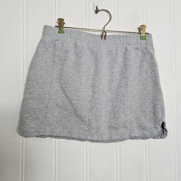Outdoor Voices Gray Skirt Womens Organic Cotton Terry Linerless Pull-on Size S - Picture 5 of 10